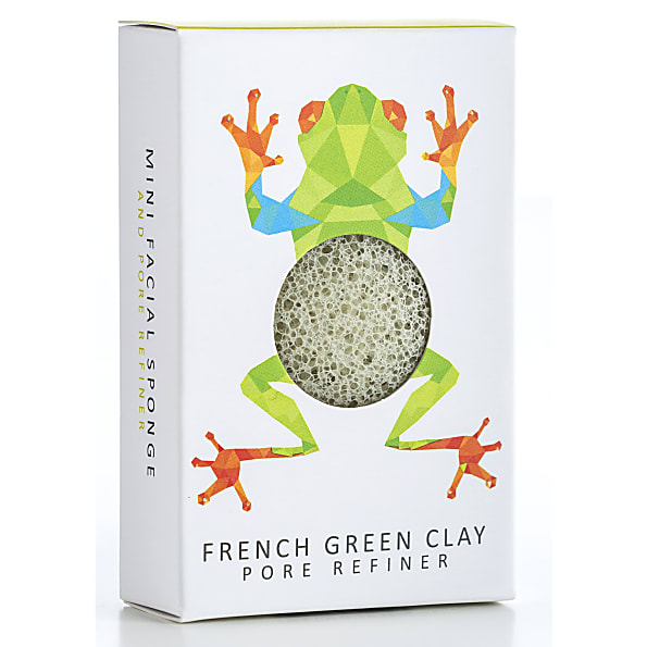 Image of Konjac Mini Rainforest Pore Refiner French Green Clay - Tree Frog