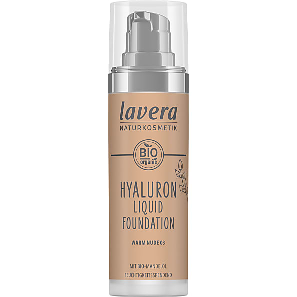 Image of Lavera Hyaluron Liquid Foundation Warm Nude Honey Sand