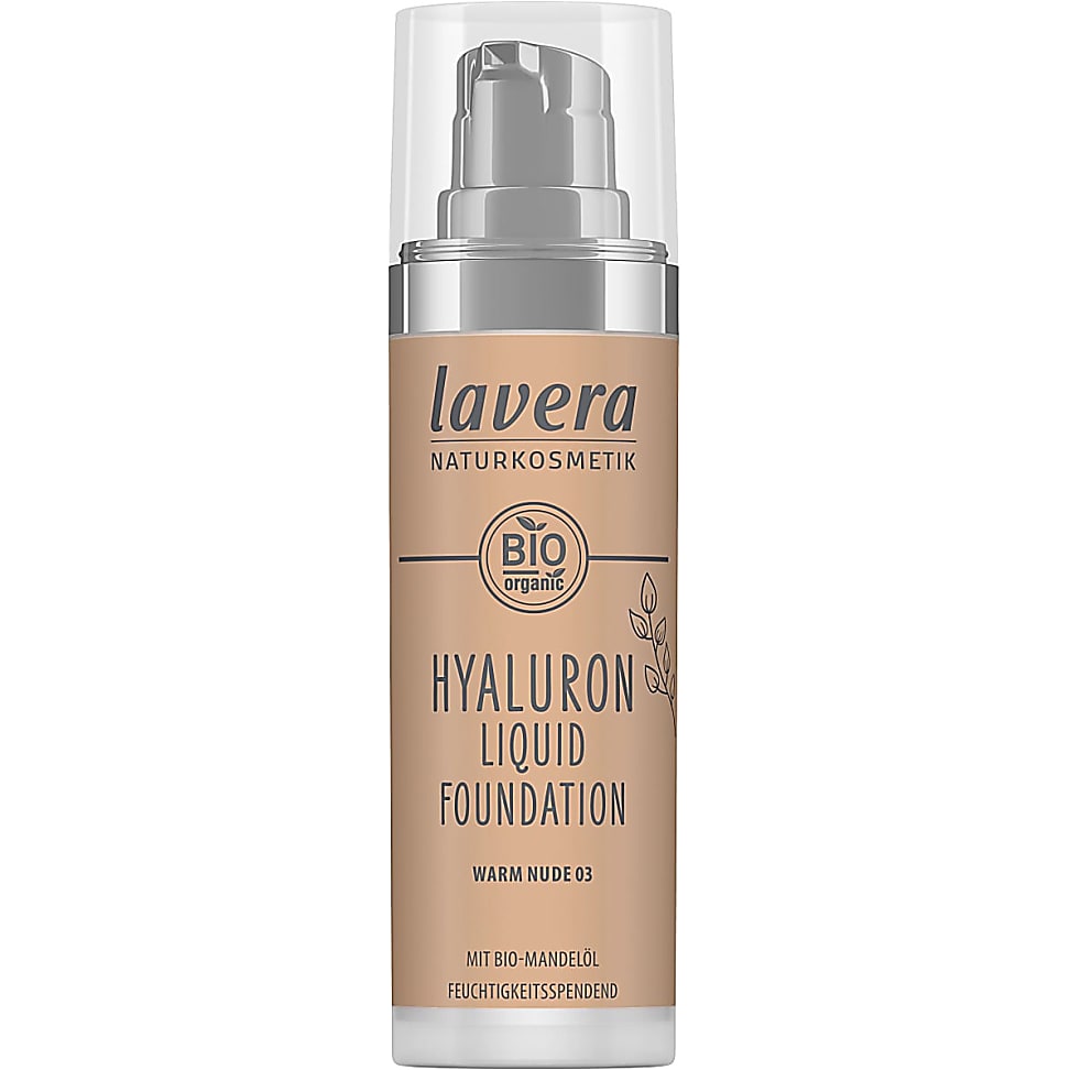 Image of Lavera Hyaluron Liquid Foundation Warm Nude Honey Sand