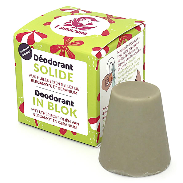 Image of Lamazuna Deodorant Blok - Bergamot & Geranium