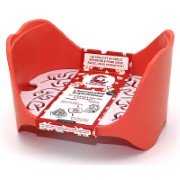Lamazuna 100% bio-based Badkamer Organizer haar - Rood