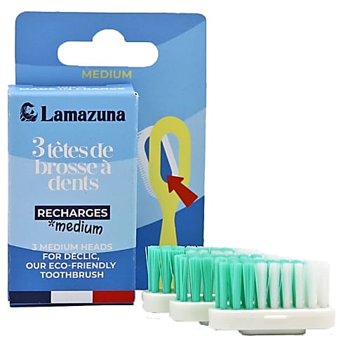 Lamazuna Vervangkop Tandenborstel (Medium & Soft)