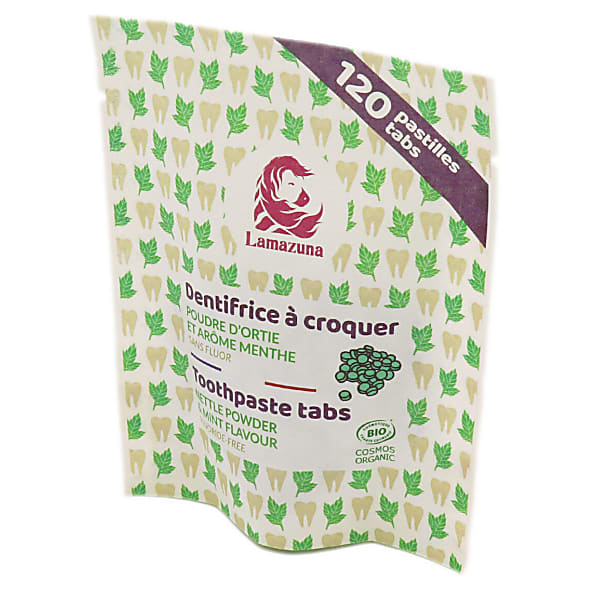 Image of Lamazuna Tandpasta Tabletten - Brandnetel & Munt