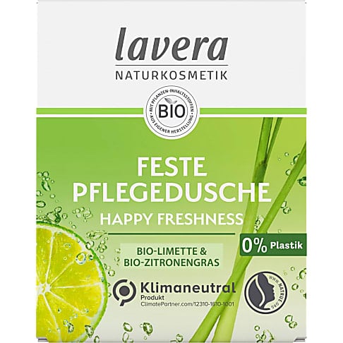 Lavera Happy Freshness Douchegel Bar met Bio Limoen & Bio Citroengras