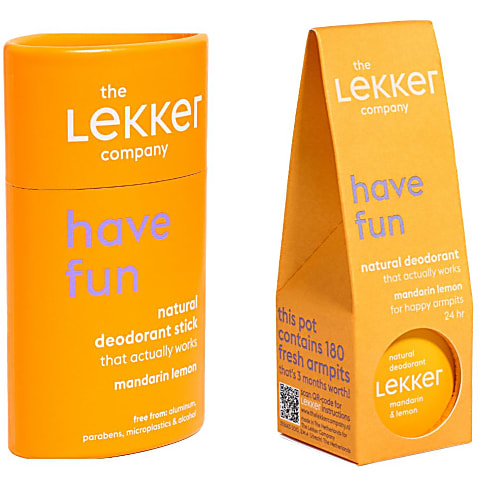 The Lekker Company Deodorant Mandarijn & Citroen Bundel