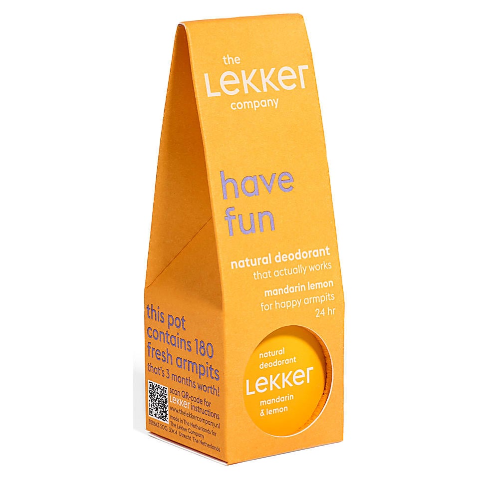The Lekker Company Deodorant Mandarijn & Citroen 8718781034290