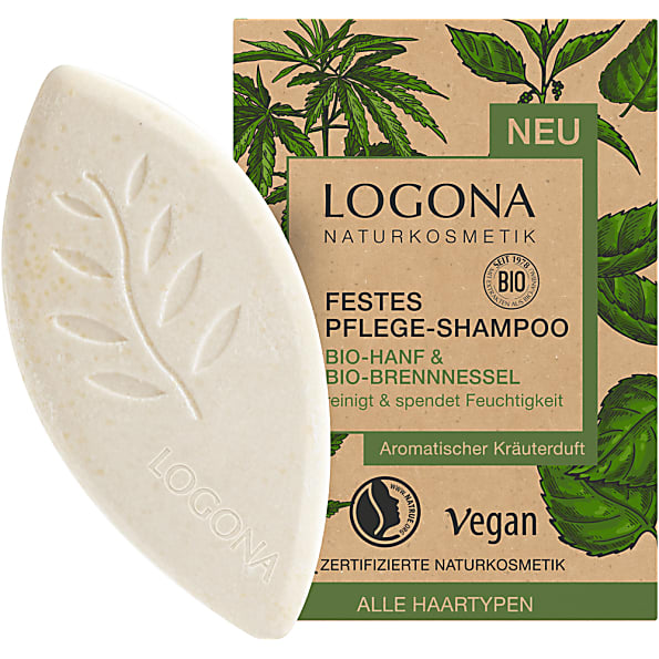 Image of Logona Verzorgende Shampoo Bar- Biologische Hennep & Biologische Br...