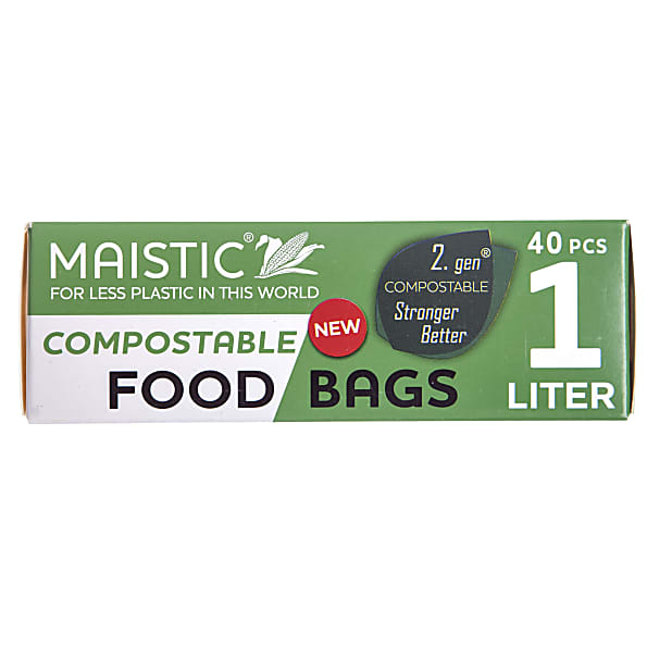 Maistic 2 Gen Composteerbare Voedselzakken 1Ltr 40 maistic kopen in de aanbieding