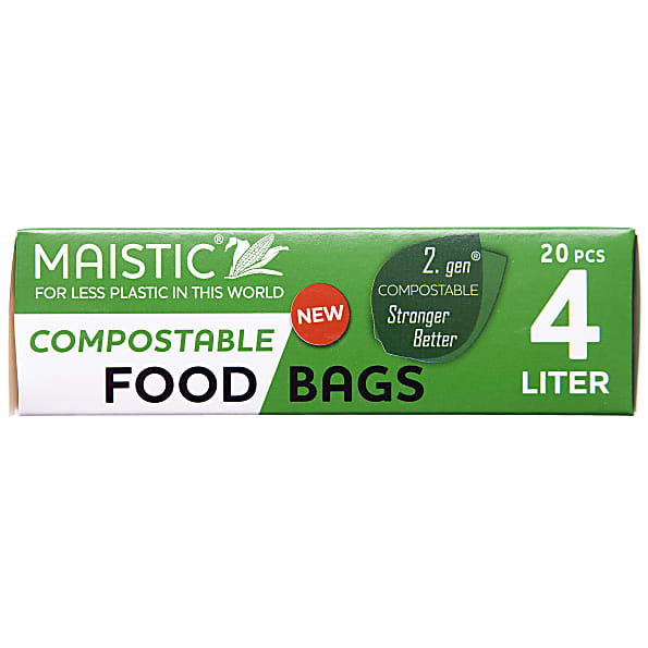 Maistic 2. Gen Composteerbare Voedselzakken 4Ltr 20 5713318112406