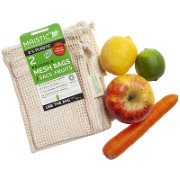 Herbruikbare Katoenen Fruit 'n' Veg Tas (Klein & Medium)