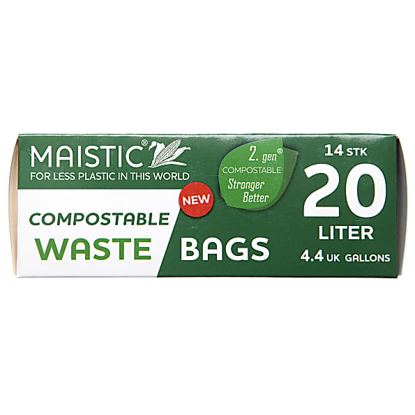 Maistic 2 Gen Composteerbare Vuilniszakken 20Ltr 14 maistic kopen in de aanbieding