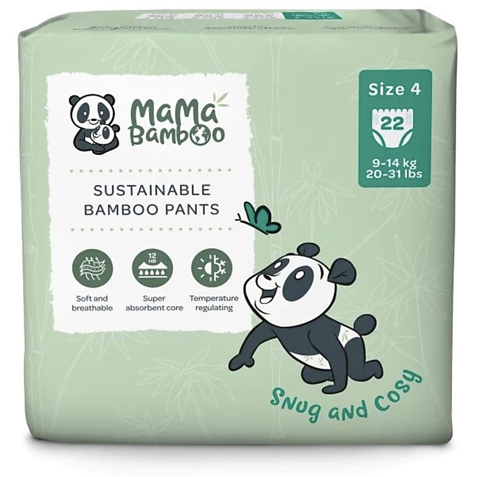 Image of Mama Bamboo Eco Luierbroekjes - Large Plus - Maat 4+ 22 stuks