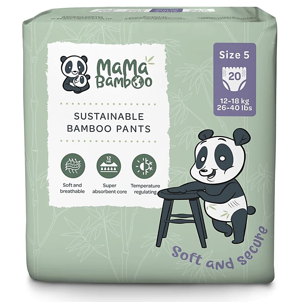 Image of Mama Bamboo Eco Luierbroekjes - X-Large Plus - Maat 5+ 20 stuks