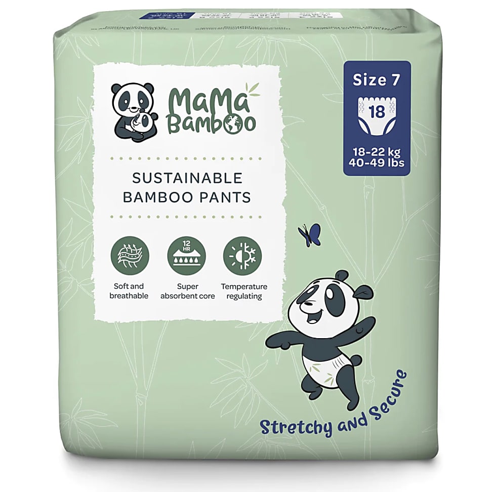 Image of Mama Bamboo Eco Luierbroekjes - XXX-Large Plus - Maat 7+ 18 stuks