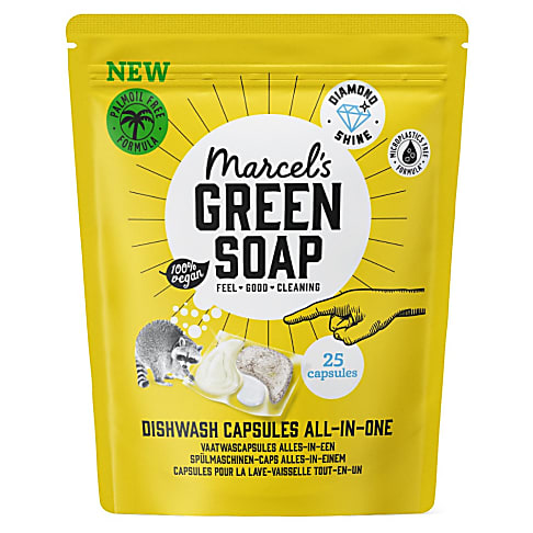 Marcel's Green Soap Vaatwascapsules (25 stuks)