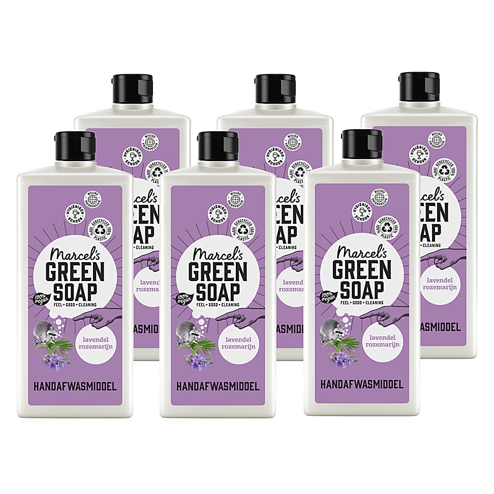 Image of Marcel's Green Soap Afwasmiddel Lavendel & Rozemarijn 6x 500ml