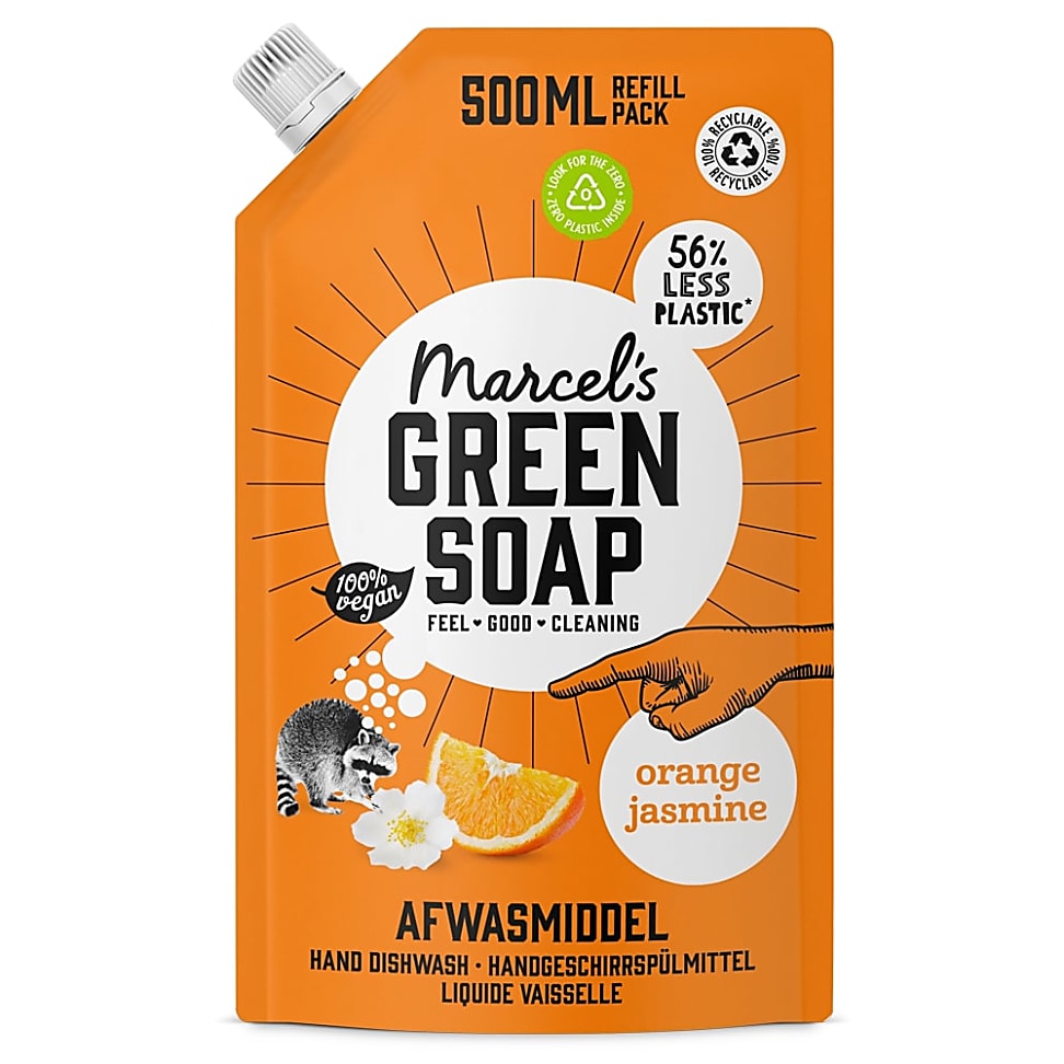 Image of Marcel's Green Soap Afwasmiddel Sinaasappel & Jasmijn Refill