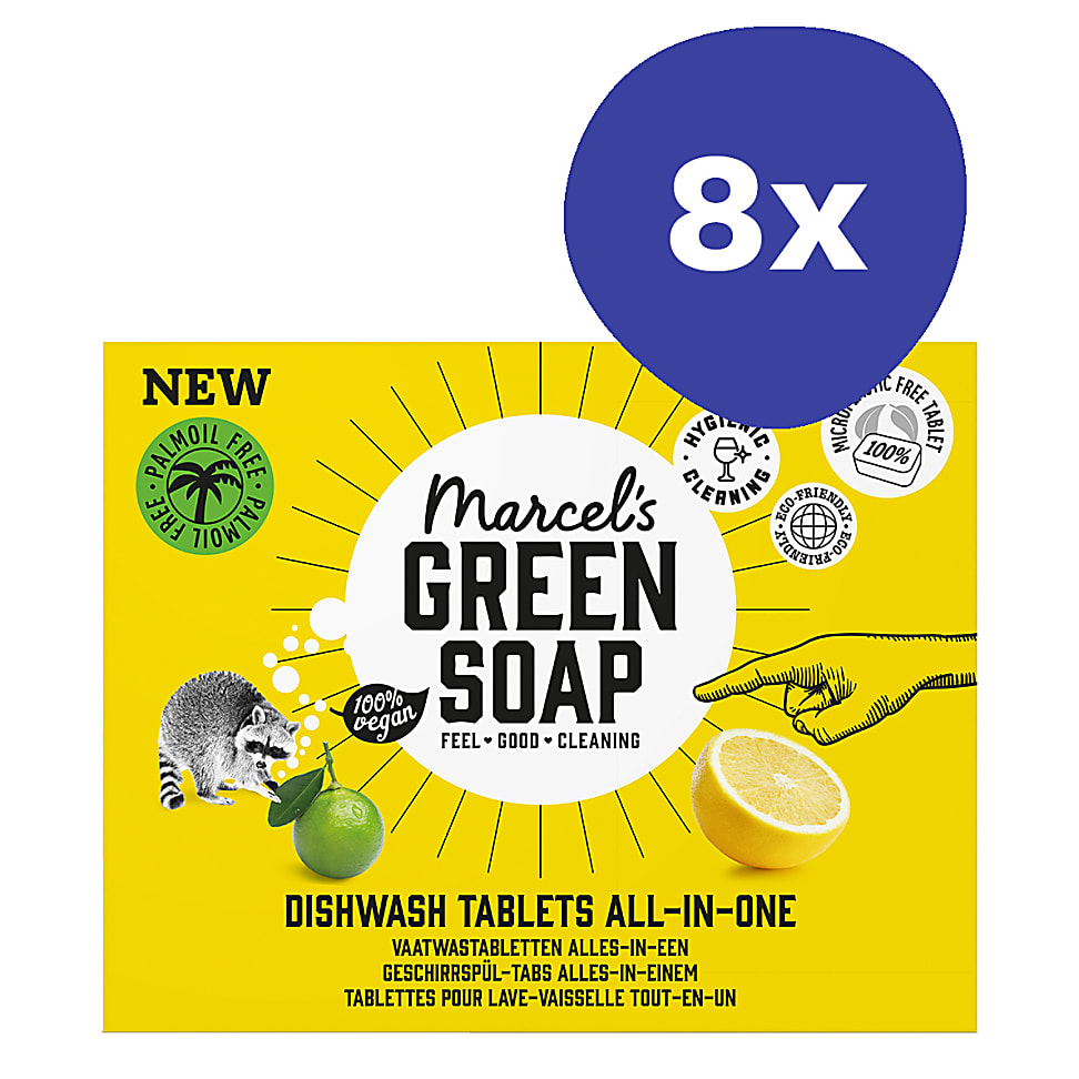 Image of Marcel's Green Soap Vaatwastabletten all-in-one 8x 25 tabletten
