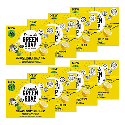 Marcel's Green Soap Vaatwastabletten all-in-one (8x 25 tabletten)