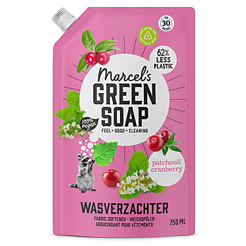 Marcel's Green Soap Wasverzachter Stazak Patchouli & Cranberry