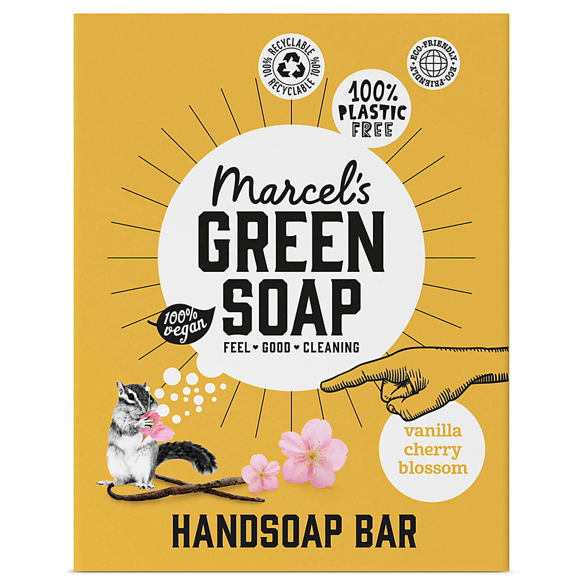 Marcel's Green Soap Handzeep Bar Vanille & Kersenbloesem | Big