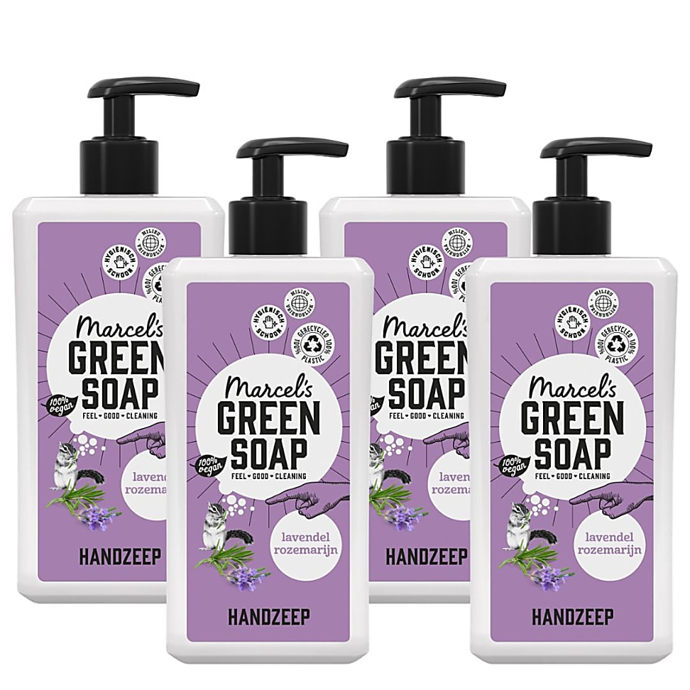 Image of Marcel's Green Soap Handzeep Lavendel & Rozemarijn Multipack x4