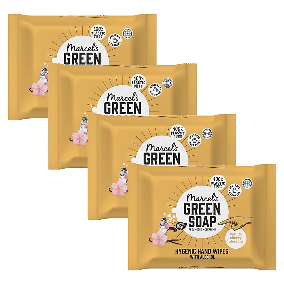 Image of Marcel's Green Soap Hygiënische Handdoekjes Multipack x4