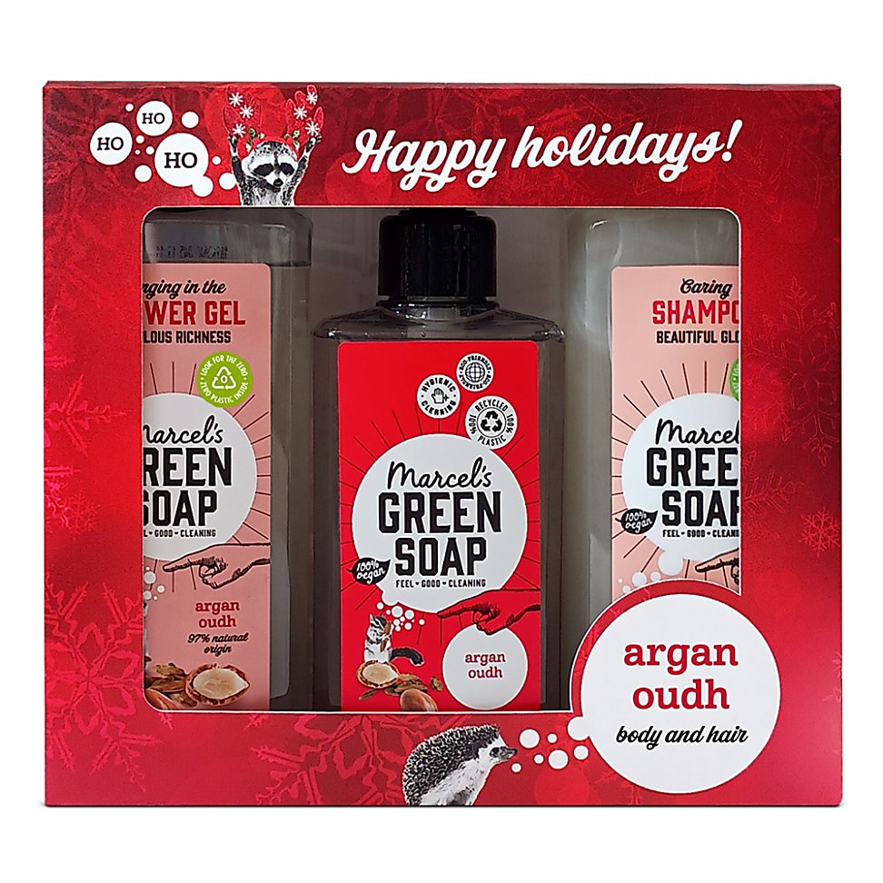 Image of Marcel's Green Soap Kerstpakket Argan & Oudh