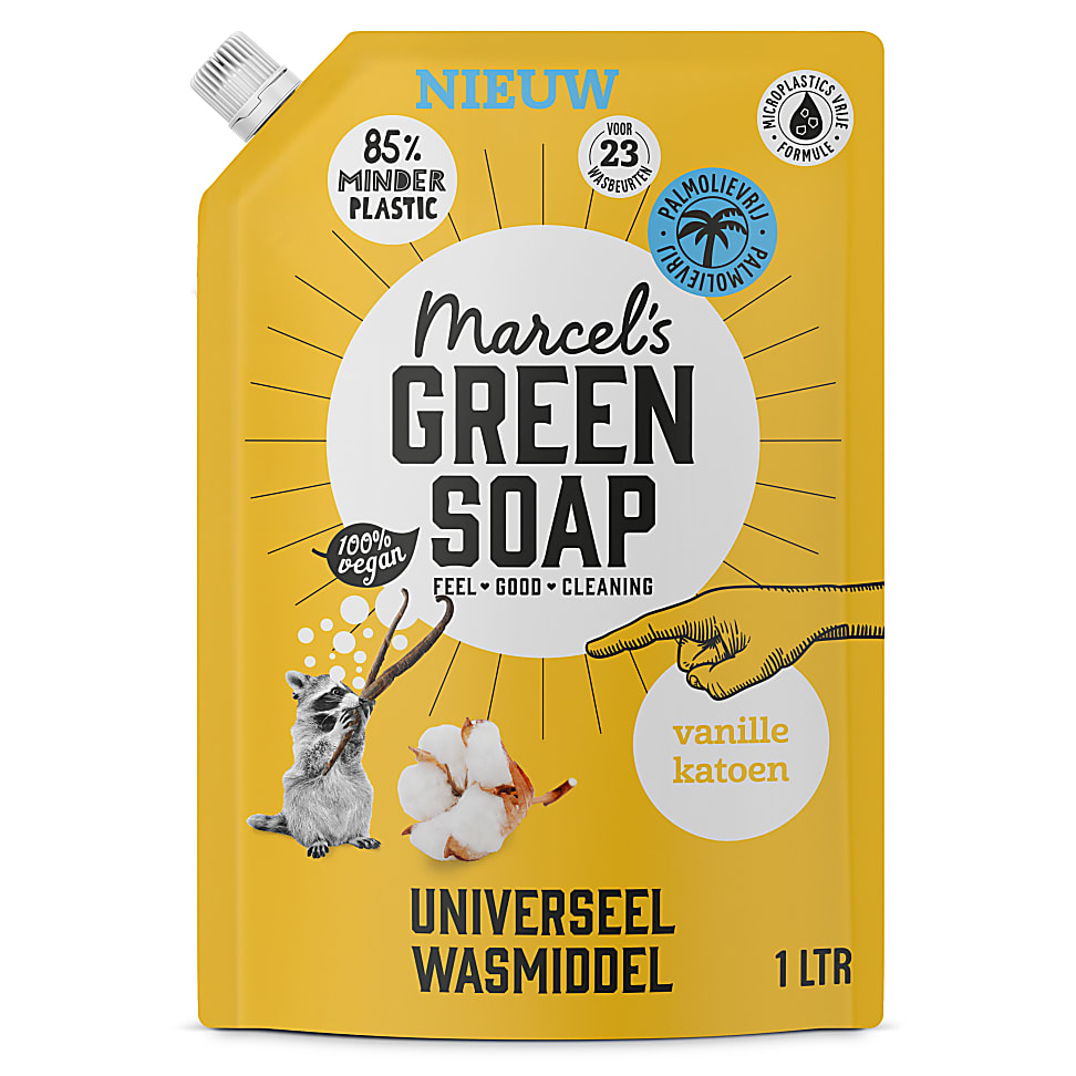 Big Green Smile Marcel's Green Soap Wasmiddel Stazak Vanille & Katoen aanbieding