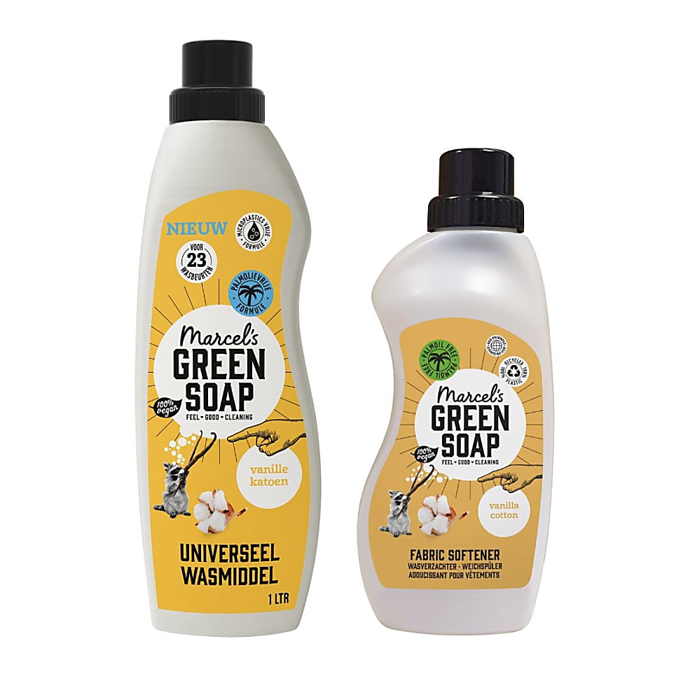 Image of Marcel's Green Soap Was Bundel Katoen & Vanille