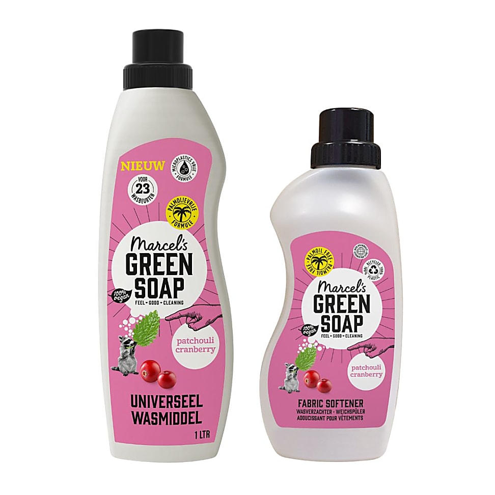 Image of Marcel's Green Soap Was Bundel Patchouli & Cranberry