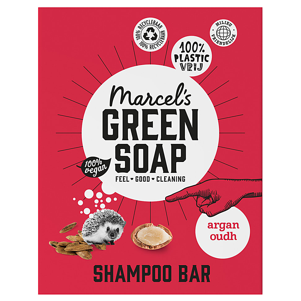 Image of Marcel's Green Soap Shampoo Bar Argan & Oudh