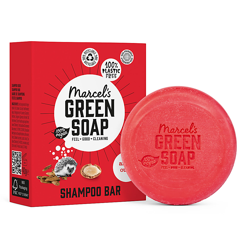Image of Marcel's Green Soap Shampoo Bar Argan & Oudh