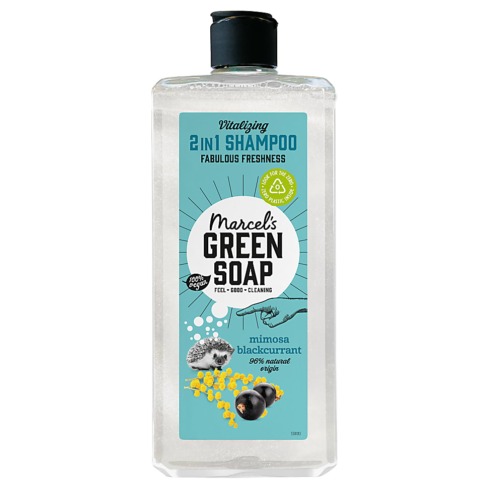 Image of Marcel's Green Soap Shampoo 2in1 Mimosa & Blackcurrant 300ML