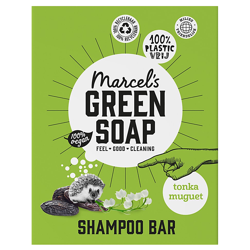 Image of Marcel's Green Soap Shampoo Bar Tonka & Muguet