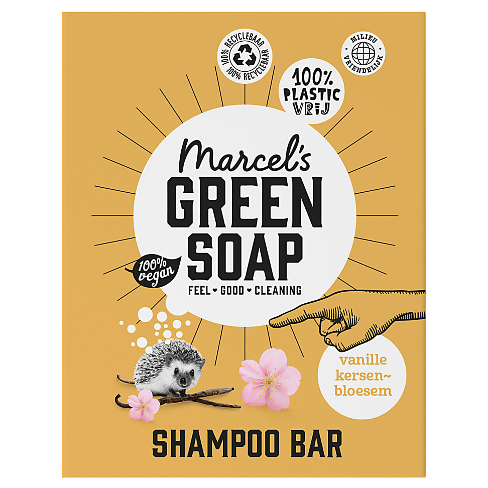 Image of Marcel's Green Soap Shampoo Bar Vanilla & Cherry Blossom