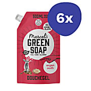 Marcel's Green Soap Douchegel Refill Stazak Argan & Oudh (6x 500ml)