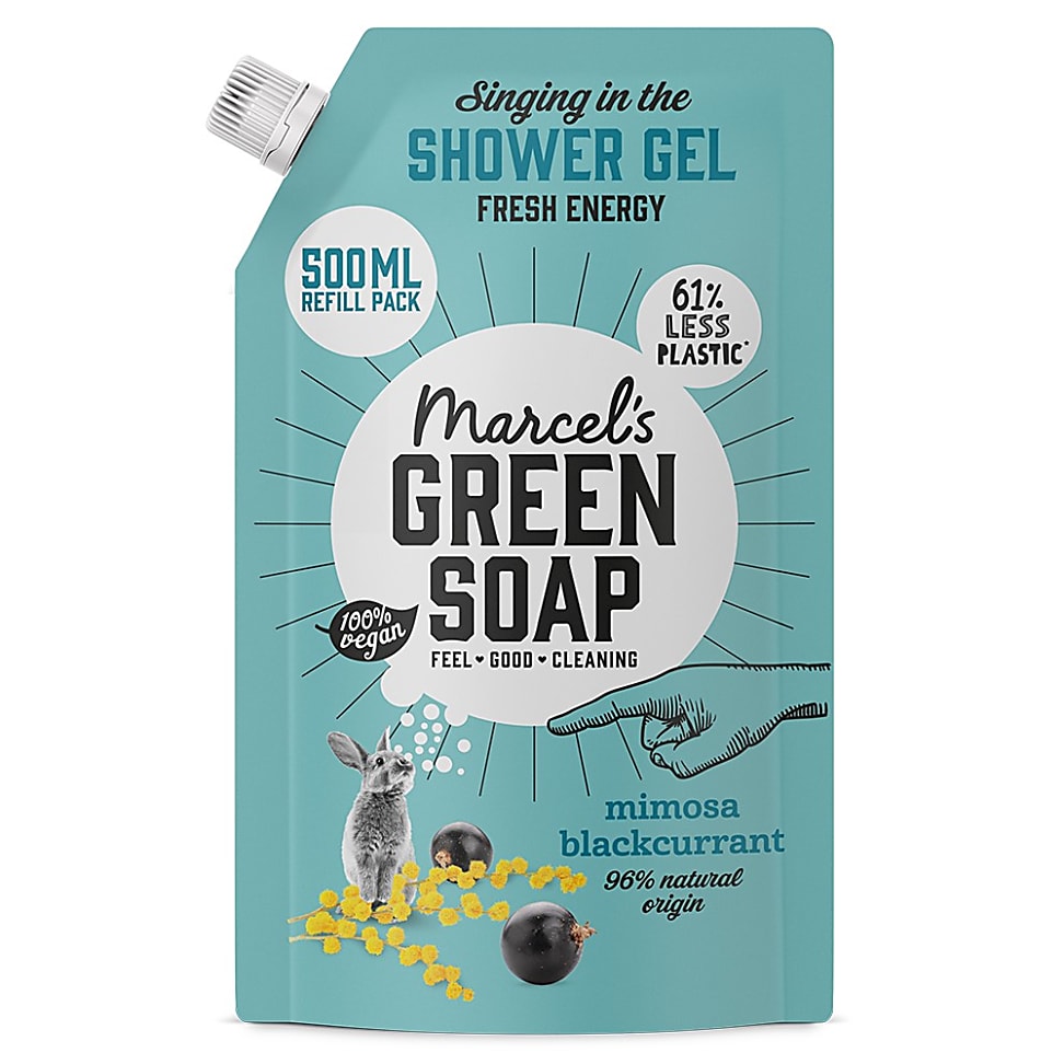 Image of Marcel's Green Soap Douchegel Navul Stazak Mimosa & Zwarte Bes