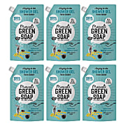 Marcel's Green Soap Douchegel Navul Stazak Mimosa & Zwarte Bes Multipack x6