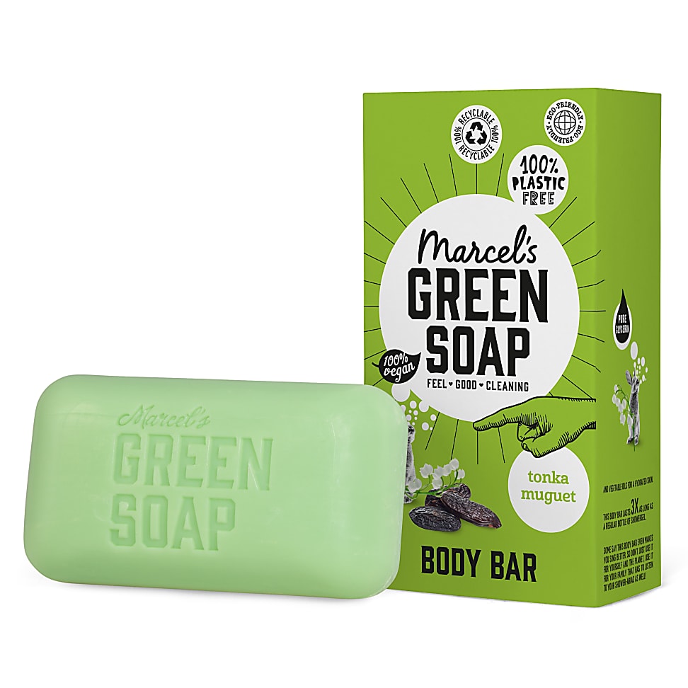Image of Marcel's Green Soap Body Bar Tonka & Muguet