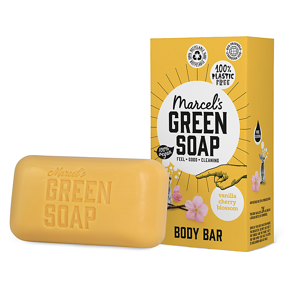 Image of Marcel's Green Soap Body Bar Vanilla & Cherry Blossom