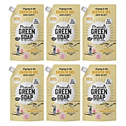 Marcel's Green Soap Douchegel Navul Stazak Vanille & Kersenbloesem Multipack x6