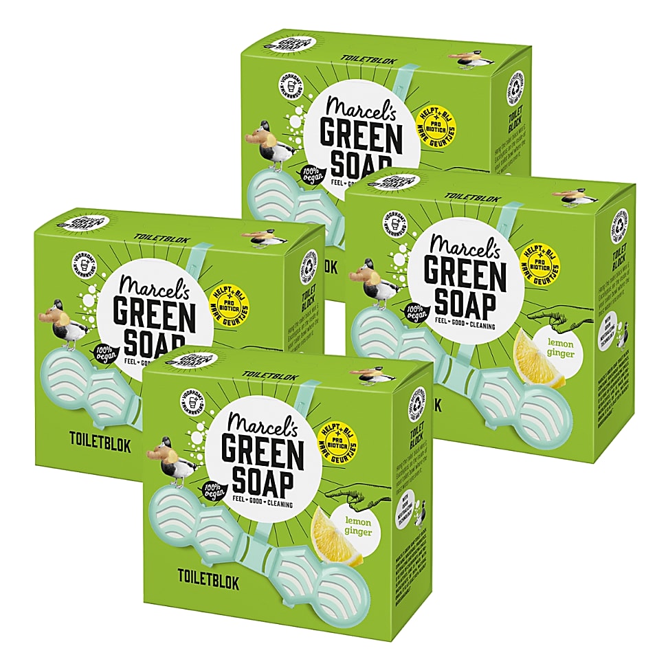 Image of Marcel's Green Soap Toiletblok Citroen & Gember Multipack x4