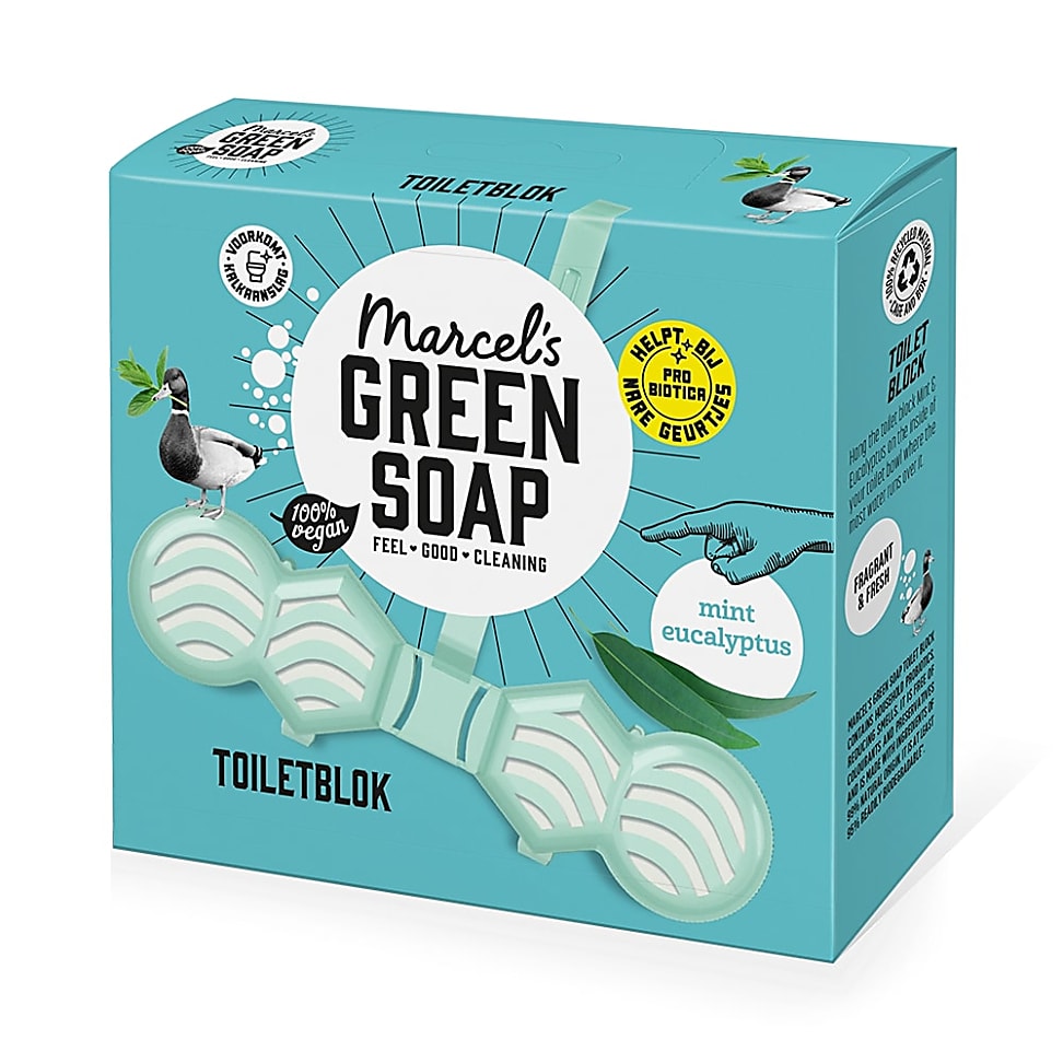 Big Green Smile Marcel's Green Soap Toilet Blok Munt & Eucalyptus aanbieding