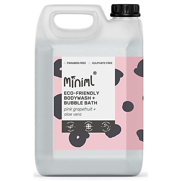 Image of Miniml Bad & Douchegel Roze Grapefruit & Aloë Vera - 5L Refill