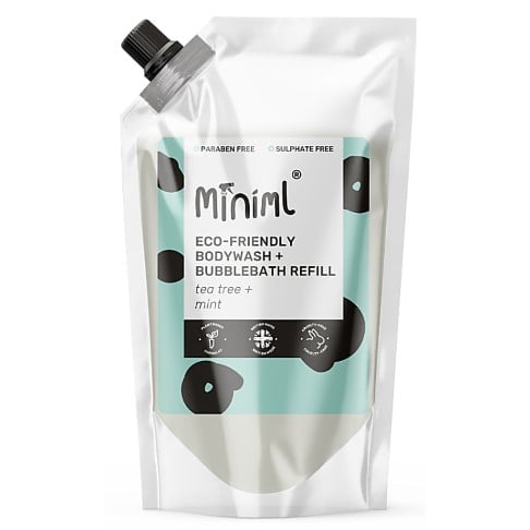 Miniml Bad & Douchegel Tea Tree & Munt - 1L Refill