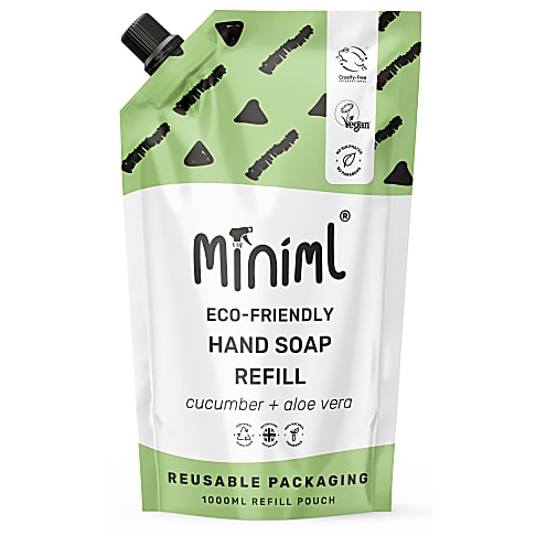 Miniml Handzeep Komkommer & Aloë Vera - 1L Refill