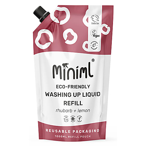 Miniml Afwasmiddel Rabarber & Citroen - 1L Refill