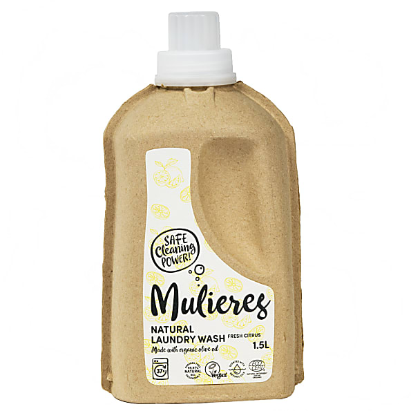 Image of Mulieres Natuurlijk vloeibaar wasmiddel - Fresh Citrus 1.5L 37 was...