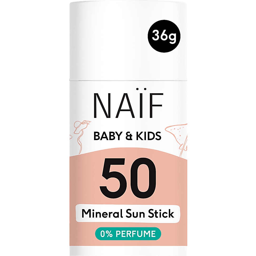 Image of Naïf Zonnebrand Stick Baby & Kids SPF50 Parfumvrij 26gr